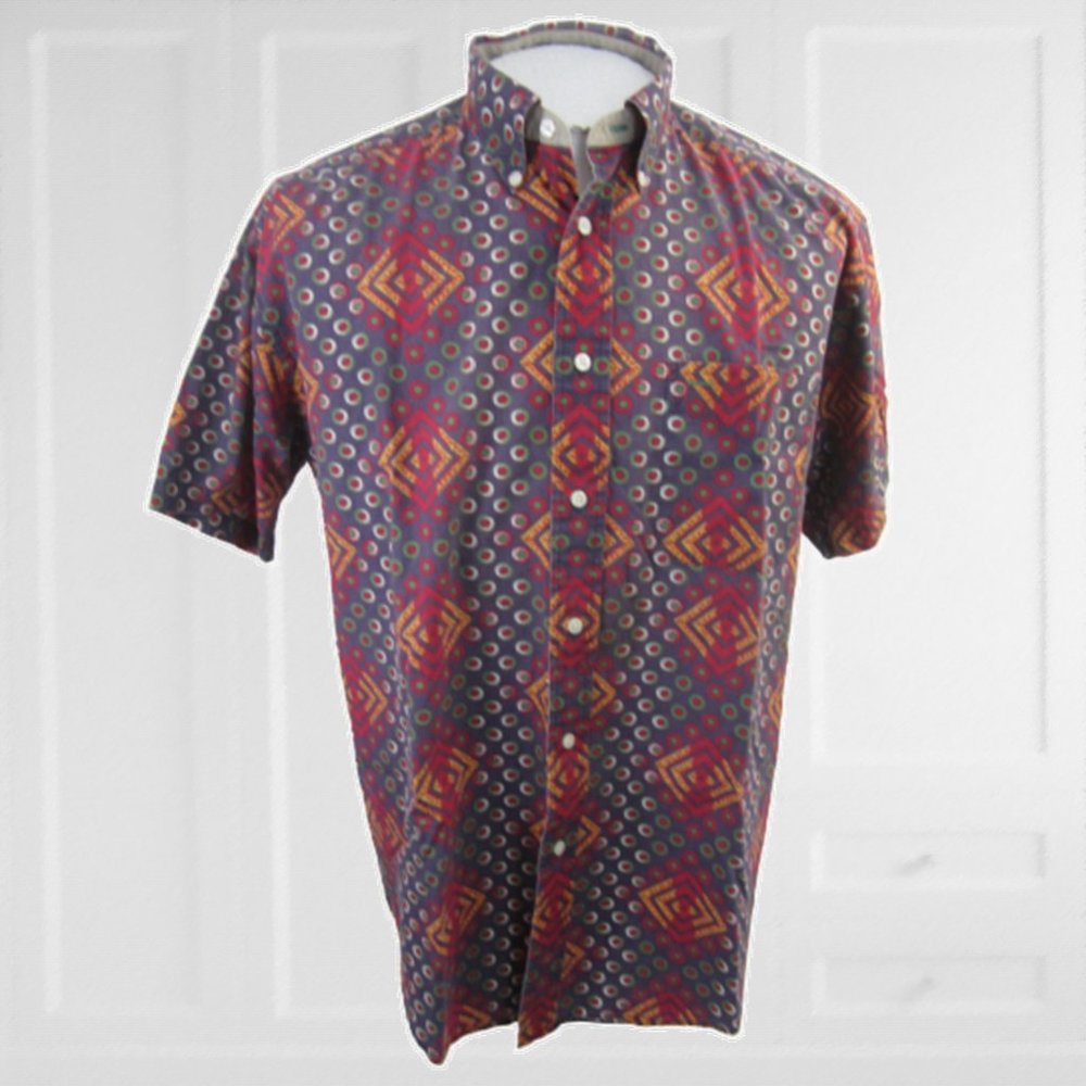 Vintage Tommy Hilfiger shirt geometric 1990s - Picture 1 of 8